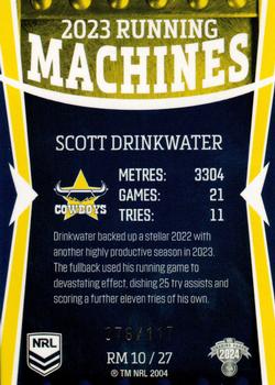 2024 NRL Traders Titanium - Running Machines #RM10 Scott Drinkwater Back